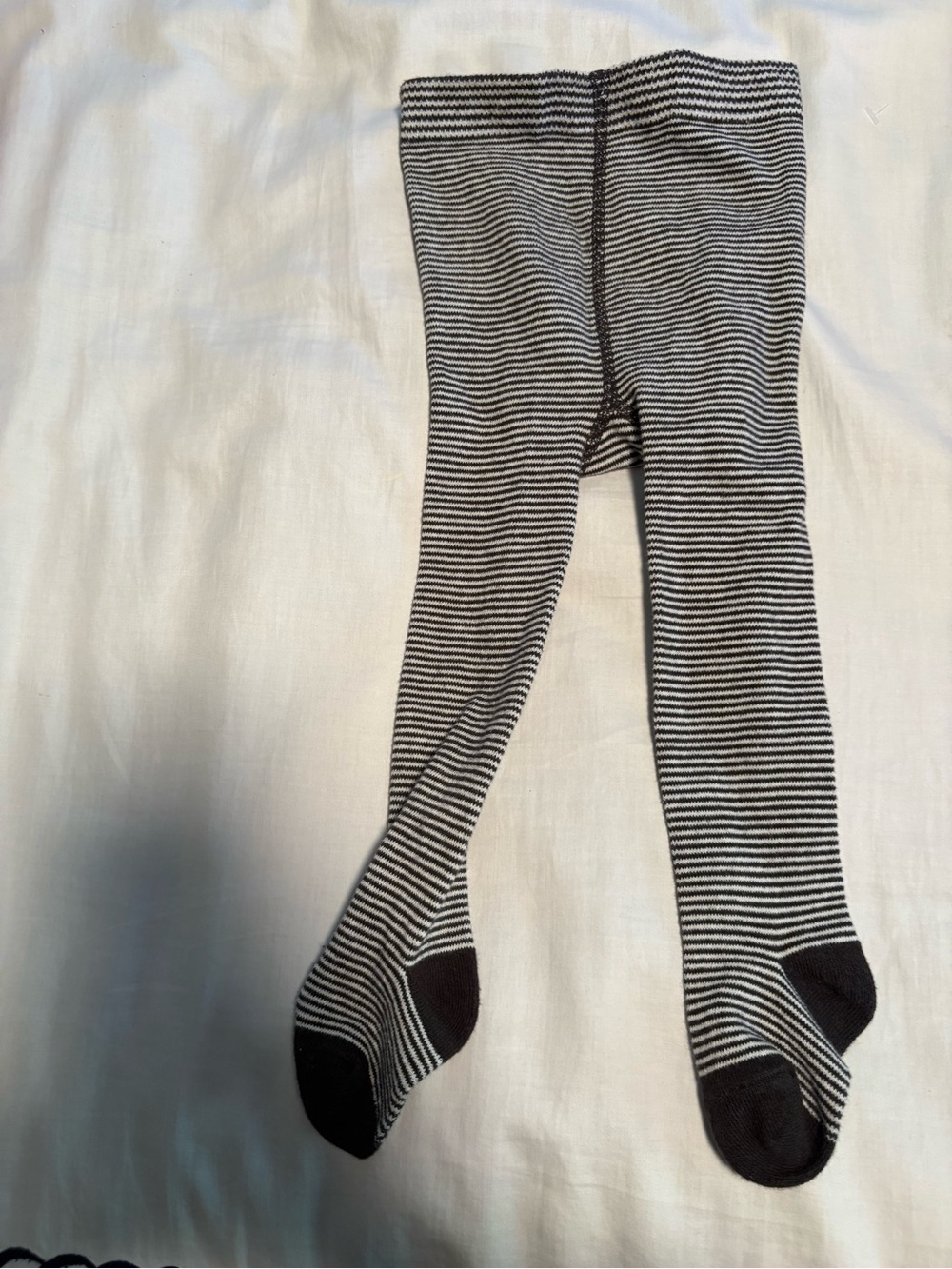 Carter's Black and White Striped Leggings Tights